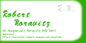 robert moravitz business card